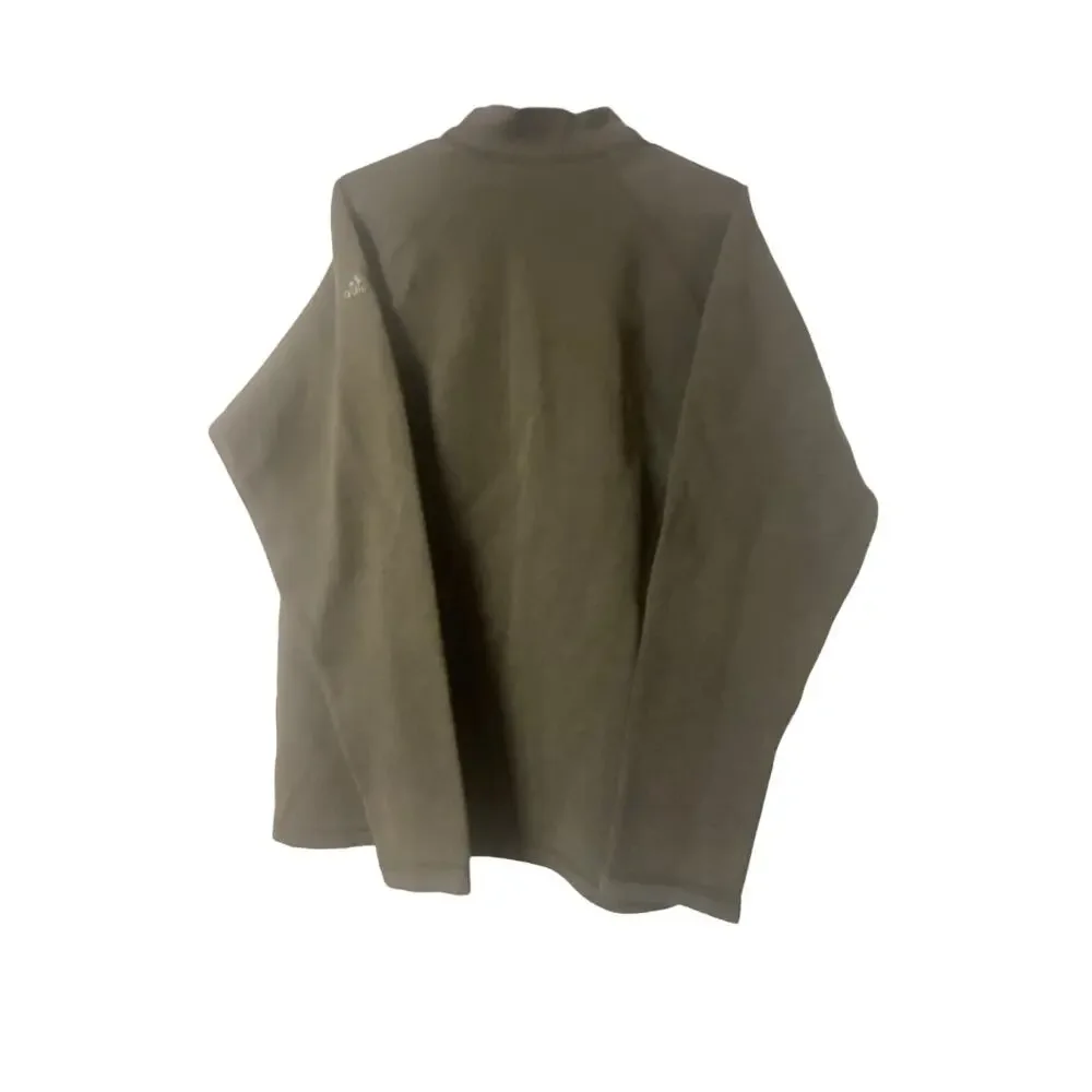 Adidas Quarter-Zip Mens dark Green pullover size Medium